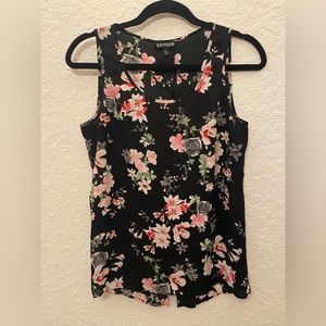 Black Floral Top
